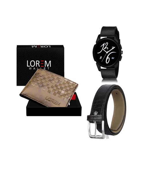 belt, wallet & watch gift combo - 19253288 - Very Small Image - 1