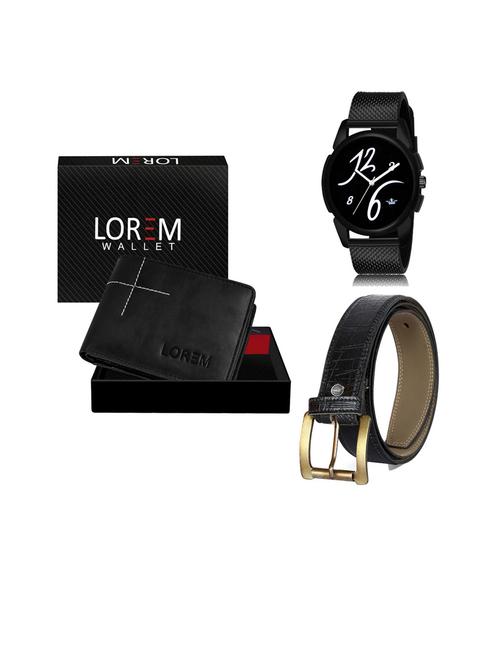 belt, wallet & watch gift combo - 19253307 - Very Small Image - 1