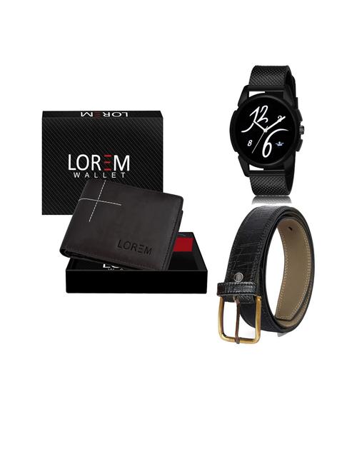 belt, wallet & watch gift combo - 19253315 - Very Small Image - 1
