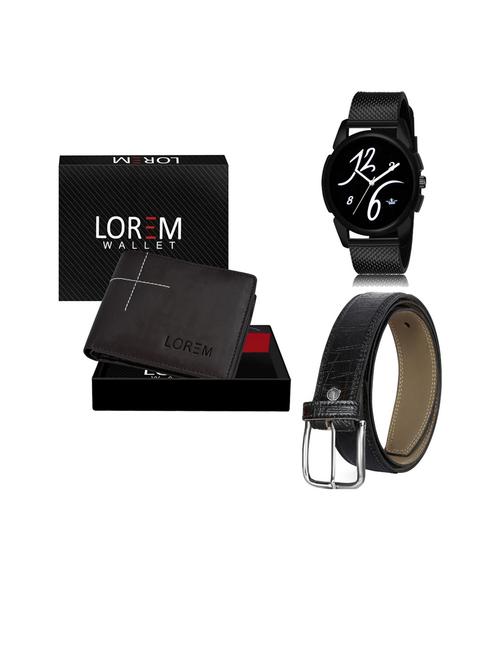 belt, wallet & watch gift combo - 19253316 - Very Small Image - 1