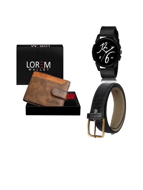 belt, wallet & watch gift combo - 19253333 - Very Small Image - 1