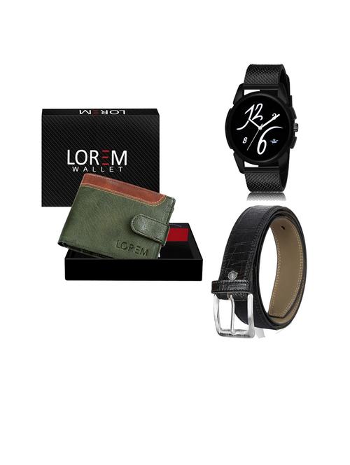 belt, wallet & watch gift combo - 19253348 - Very Small Image - 1