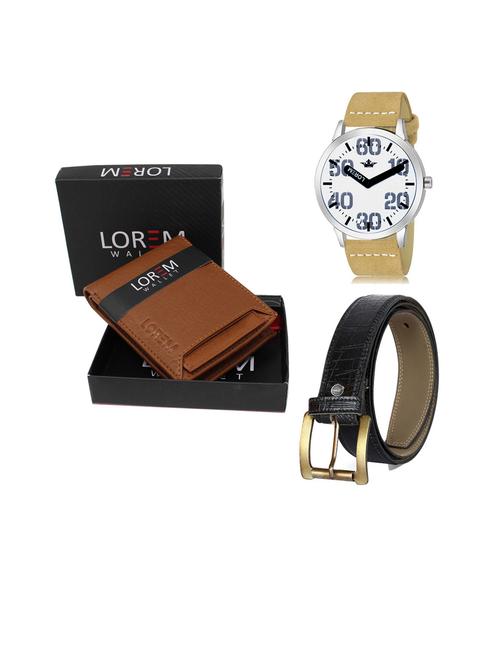 belt, wallet & watch gift combo - 19253361 - Very Small Image - 1