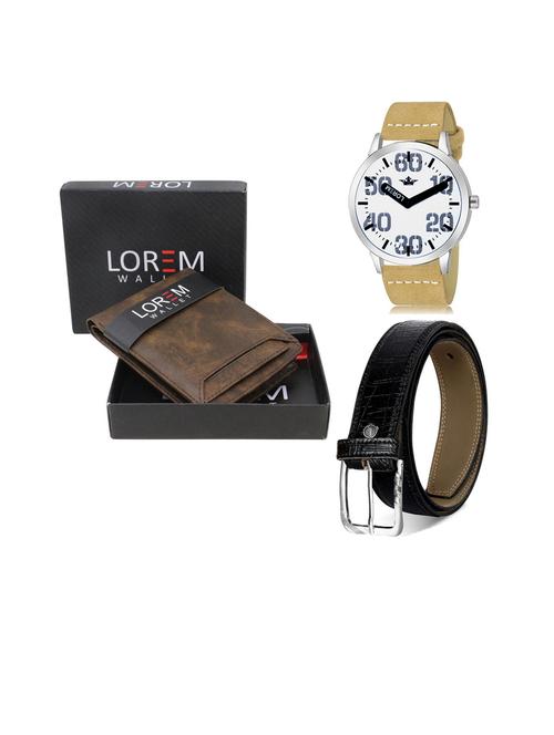 belt, wallet & watch gift combo - 19253371 - Very Small Image - 1