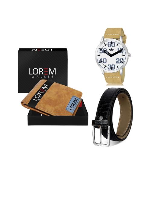 belt, wallet & watch gift combo - 19253407 - Very Small Image - 1