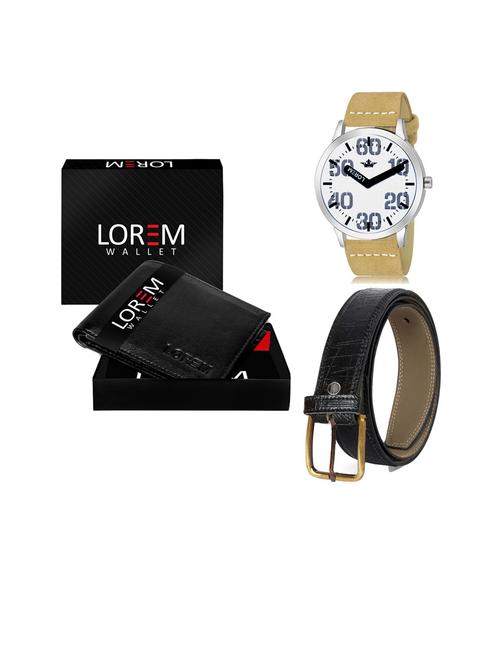 belt, wallet & watch gift combo - 19253429 - Very Small Image - 1