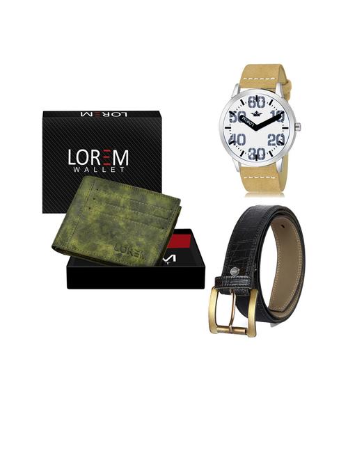 belt, wallet & watch gift combo - 19253439 - Very Small Image - 1