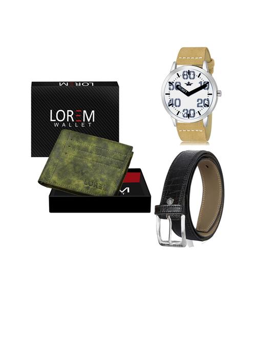 belt, wallet & watch gift combo - 19253444 - Very Small Image - 1