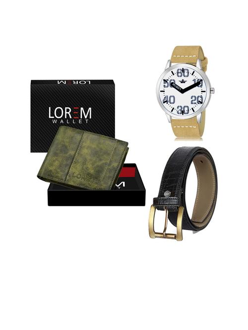 belt, wallet & watch gift combo - 19253445 - Very Small Image - 1