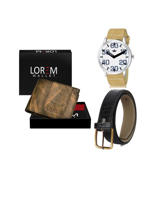 belt, wallet & watch gift combo - 19253459 - Very Small Image - 1