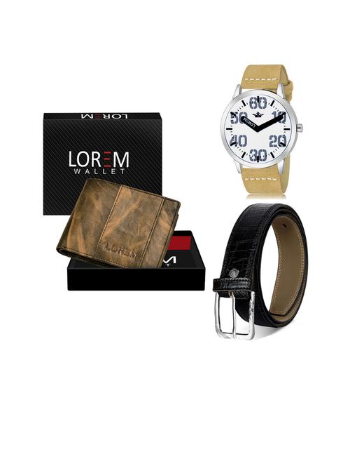 belt, wallet & watch gift combo - 19253461 - Very Small Image - 1