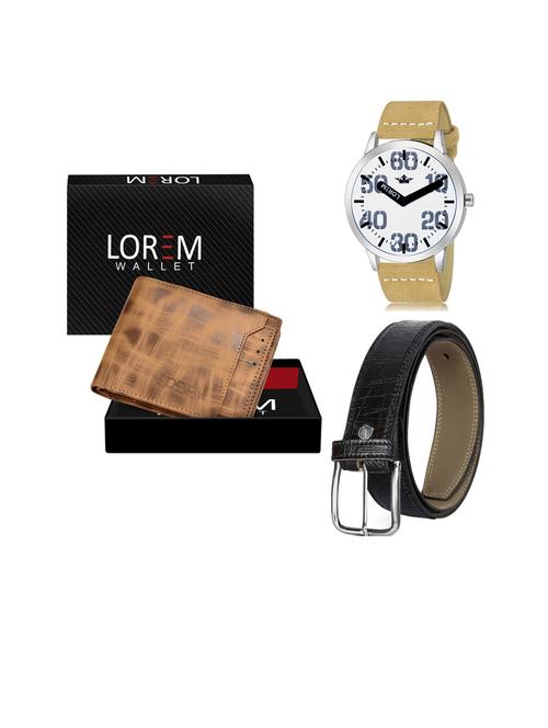 belt, wallet & watch gift combo - 19253466 - Very Small Image - 1