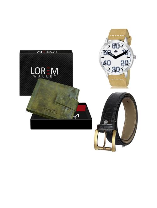 belt, wallet & watch gift combo - 19253469 - Very Small Image - 1