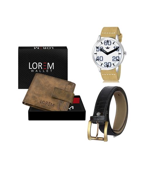 belt, wallet & watch gift combo - 19253475 - Very Small Image - 1