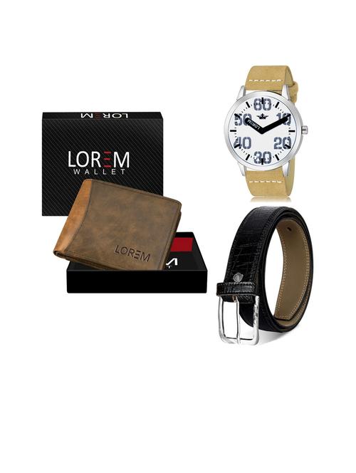 belt, wallet & watch gift combo - 19253497 - Very Small Image - 1