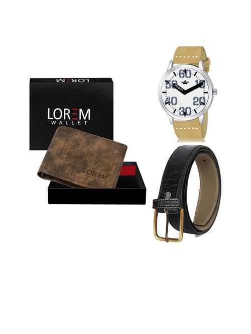 belt, wallet & watch gift combo - 19253507 - Very Small Image - 1