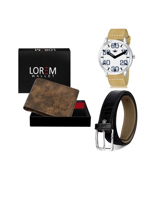 belt, wallet & watch gift combo - 19253509 - Very Small Image - 1
