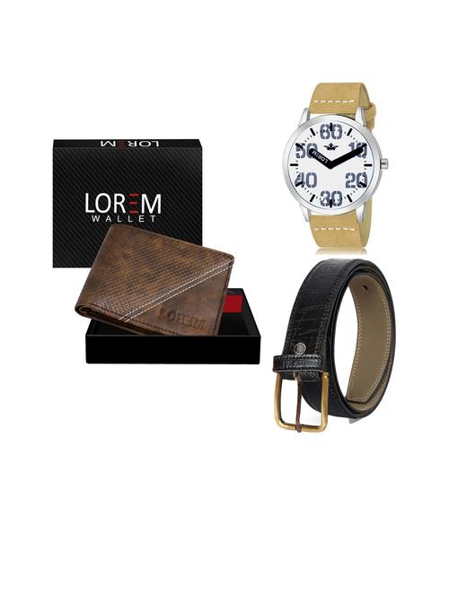 belt, wallet & watch gift combo - 19253531 - Very Small Image - 1