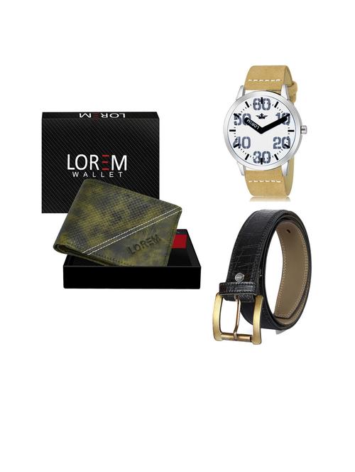 belt, wallet & watch gift combo - 19253541 - Very Small Image - 1