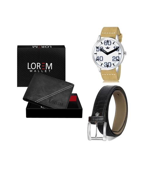 belt, wallet & watch gift combo - 19253548 - Very Small Image - 1
