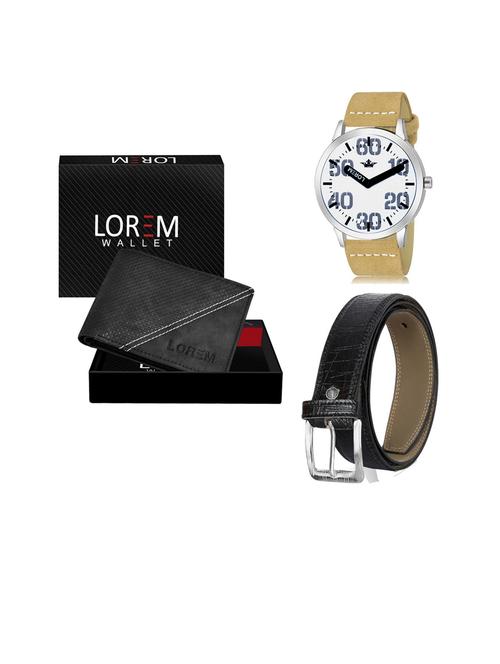 belt, wallet & watch gift combo - 19253552 - Very Small Image - 1