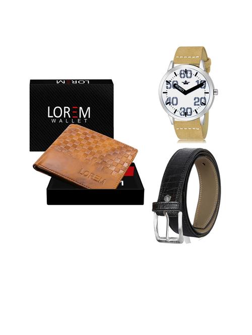 belt, wallet & watch gift combo - 19253564 - Very Small Image - 1