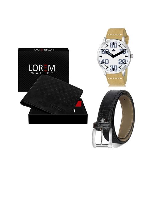 belt, wallet & watch gift combo - 19253572 - Very Small Image - 1