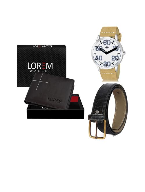 belt, wallet & watch gift combo - 19253585 - Very Small Image - 1