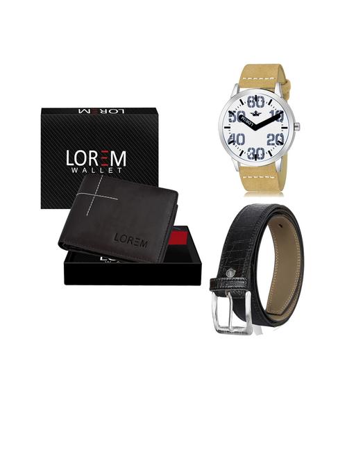belt, wallet & watch gift combo - 19253588 - Very Small Image - 1
