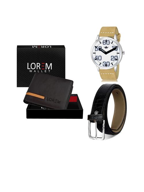 belt, wallet & watch gift combo - 19253599 - Very Small Image - 1
