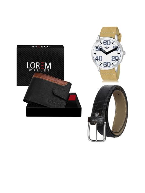 belt, wallet & watch gift combo - 19253610 - Very Small Image - 1