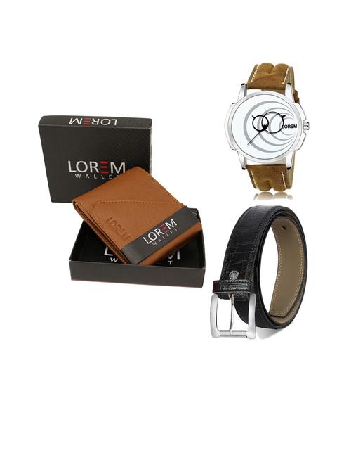 belt, wallet & watch gift combo - 19253620 - Very Small Image - 1