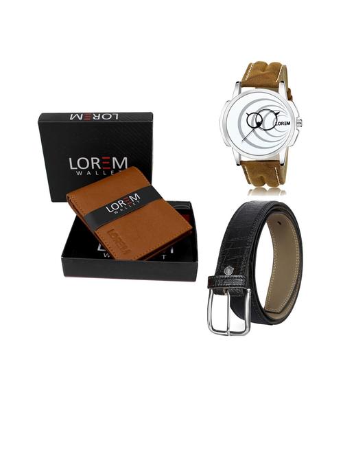 belt, wallet & watch gift combo - 19253628 - Very Small Image - 1