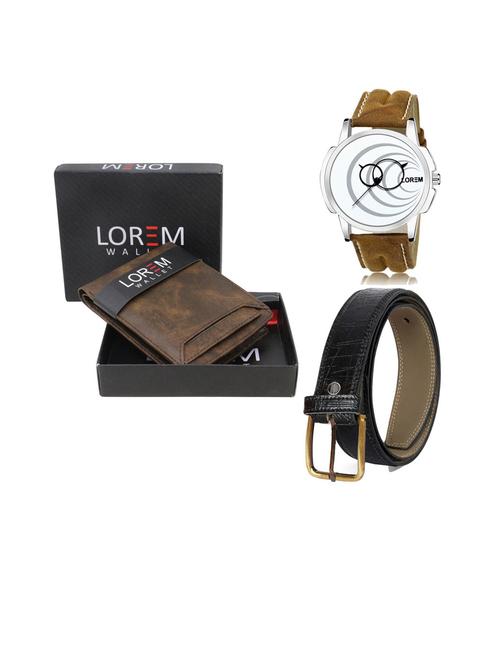 belt, wallet & watch gift combo - 19253639 - Very Small Image - 1