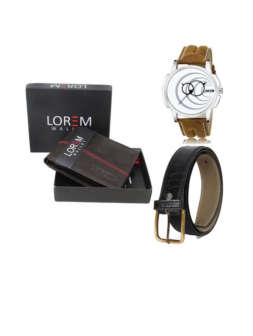 belt, wallet & watch gift combo - 19253651 - Very Small Image - 1