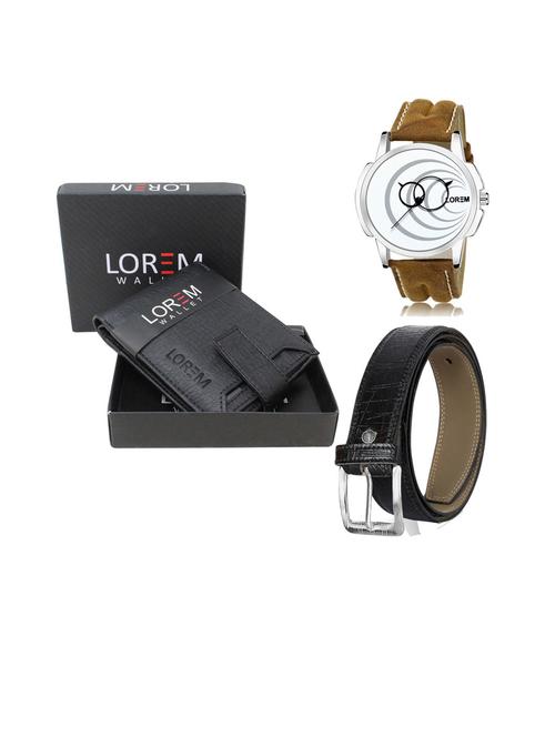 belt, wallet & watch gift combo - 19253660 - Very Small Image - 1