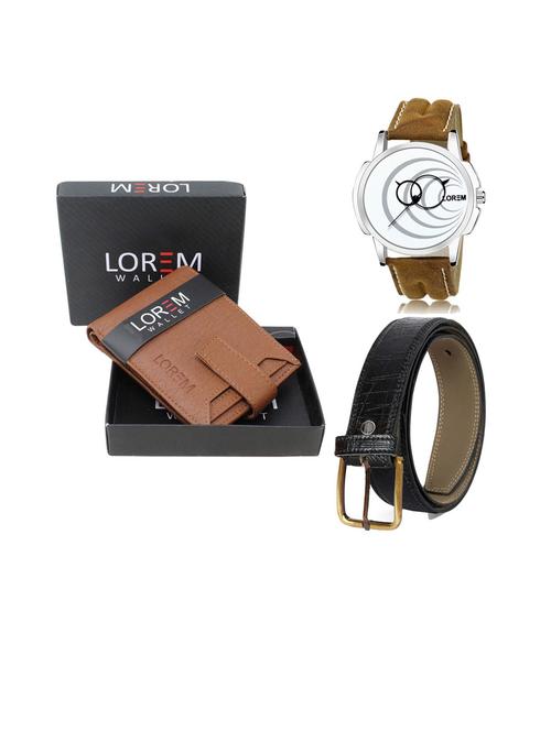belt, wallet & watch gift combo - 19253669 - Very Small Image - 1