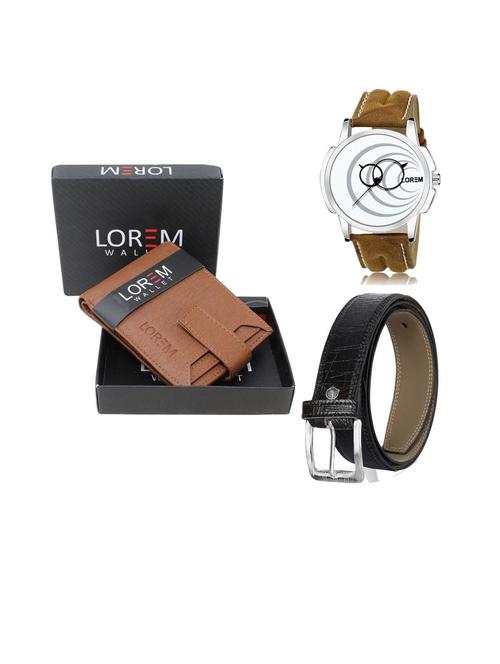 belt, wallet & watch gift combo - 19253672 - Very Small Image - 1