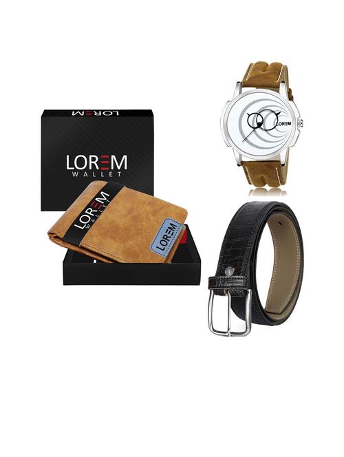 belt, wallet & watch gift combo - 19253676 - Very Small Image - 1