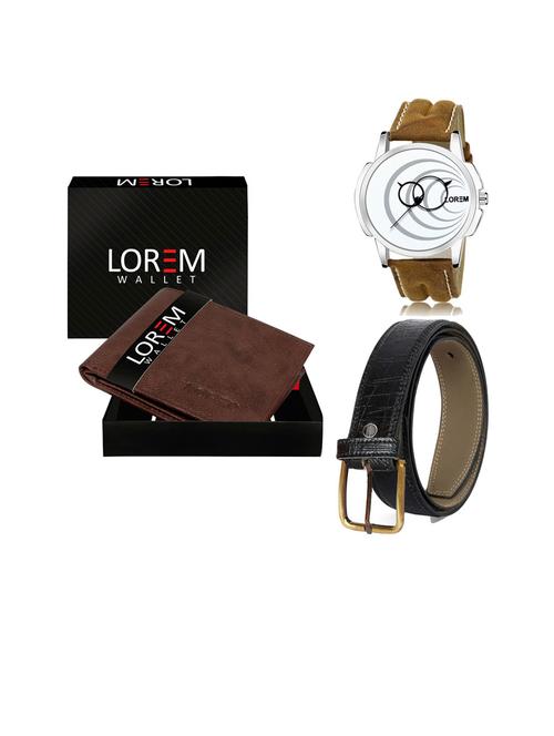 belt, wallet & watch gift combo - 19253681 - Very Small Image - 1