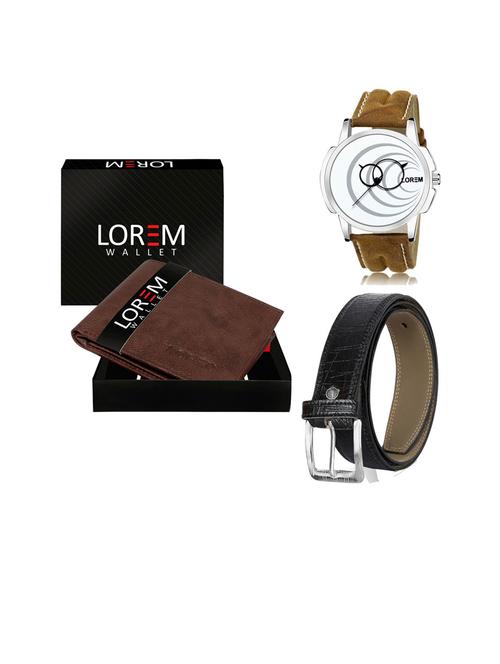 belt, wallet & watch gift combo - 19253684 - Very Small Image - 1