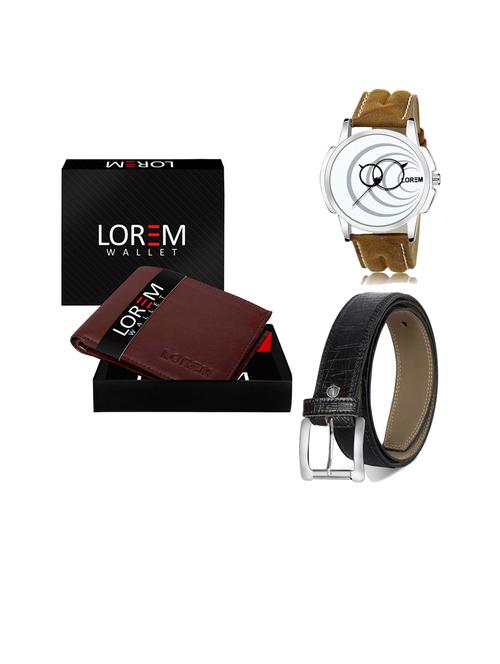 belt, wallet & watch gift combo - 19253692 - Very Small Image - 1