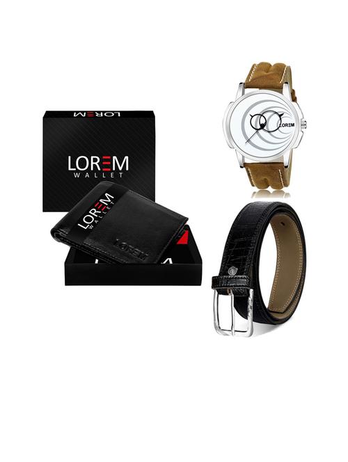 belt, wallet & watch gift combo - 19253701 - Very Small Image - 1