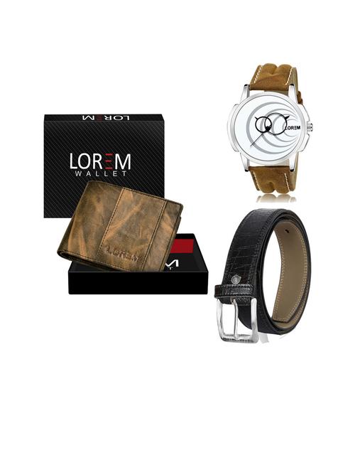 belt, wallet & watch gift combo - 19253732 - Very Small Image - 1