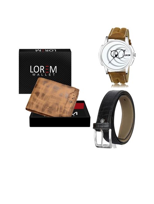 belt, wallet & watch gift combo - 19253738 - Very Small Image - 1