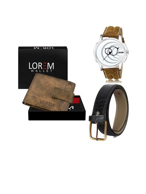 belt, wallet & watch gift combo - 19253747 - Very Small Image - 1