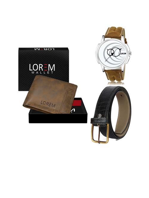 belt, wallet & watch gift combo - 19253753 - Very Small Image - 1