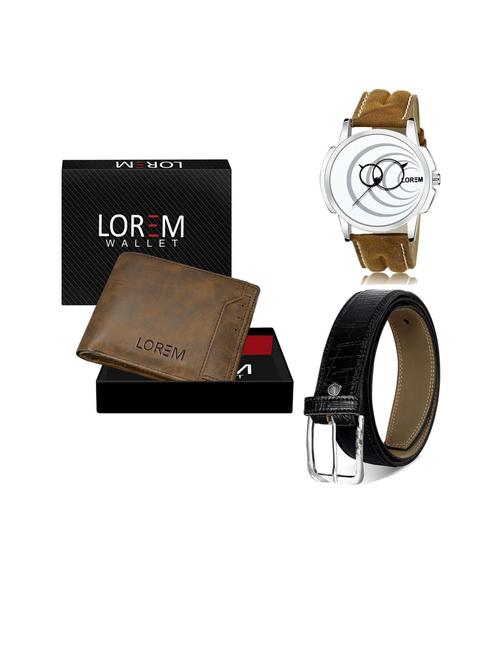 belt, wallet & watch gift combo - 19253755 - Very Small Image - 1