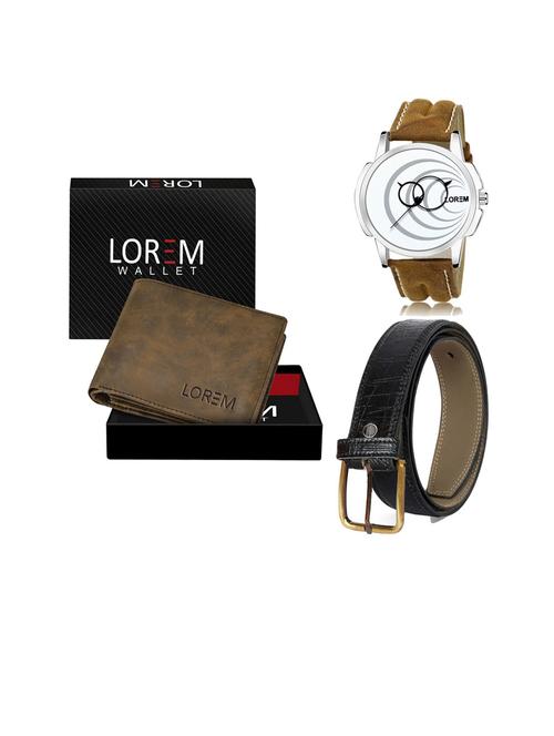 belt, wallet & watch gift combo - 19253759 - Very Small Image - 1