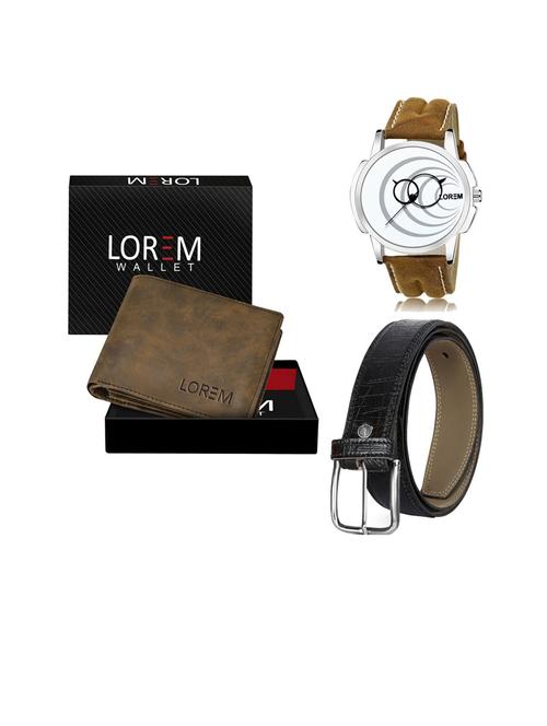 belt, wallet & watch gift combo - 19253760 - Very Small Image - 1